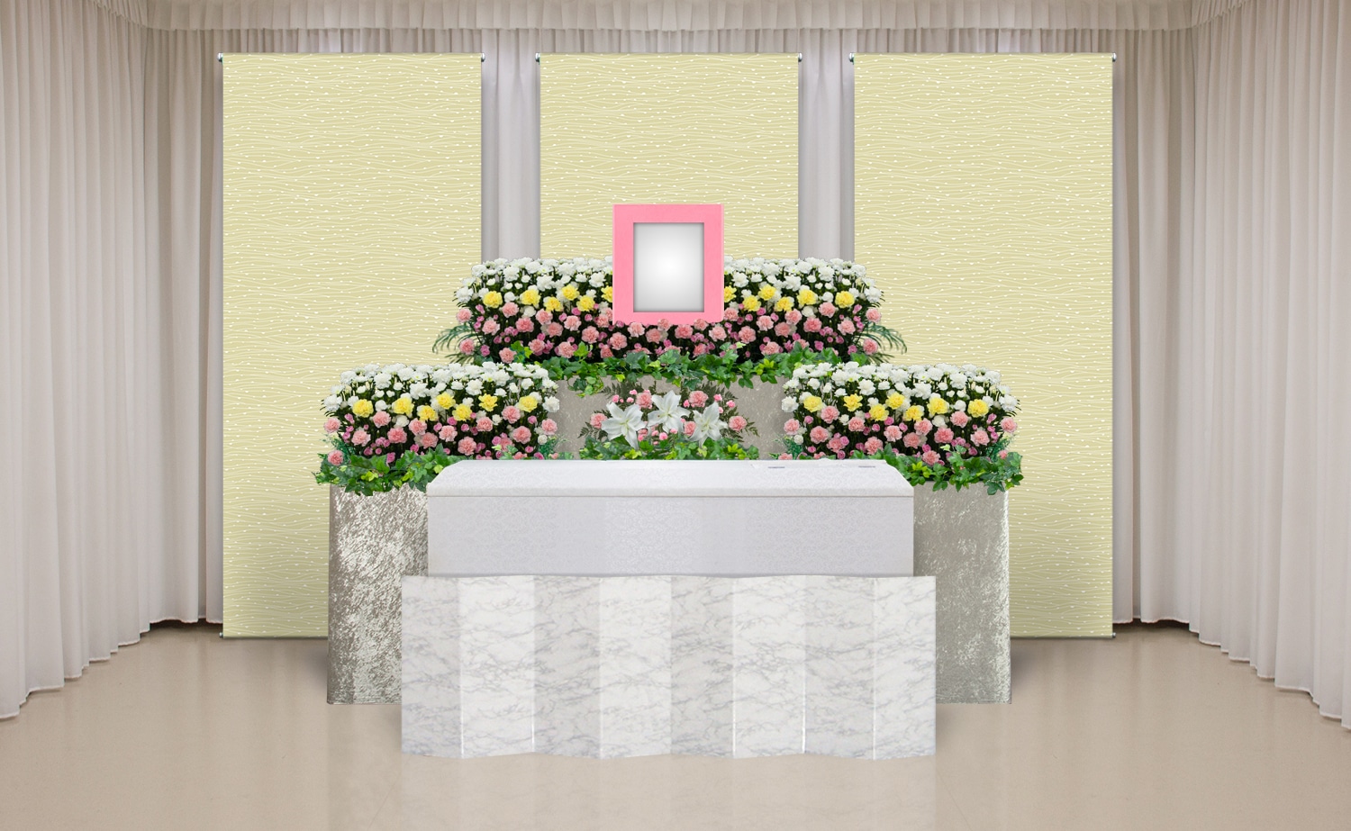 一般的な花祭壇サンプル